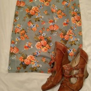 LuLaRoe Floral Pencil Skirt